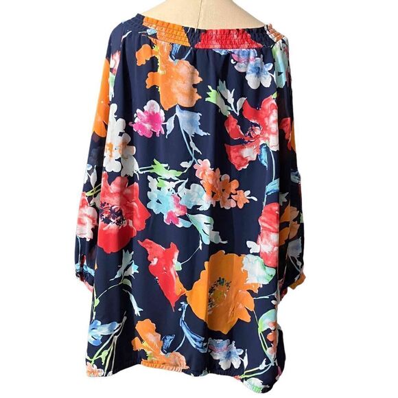 Signature Collection Bright Flowery Top / SZ: 3X / EUC - Picture 2 of 7